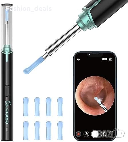 Нова 1920P HD Камера за Почистване на Уши VITCOCO с 6 LED светлини", снимка 1