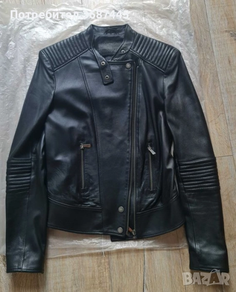 Дамско кожено яке TRUSSARDI естествена кожа  390 лв., снимка 1