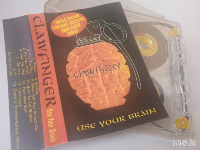 Clawfinger – Use Your Brain - аудио касета музика, снимка 1