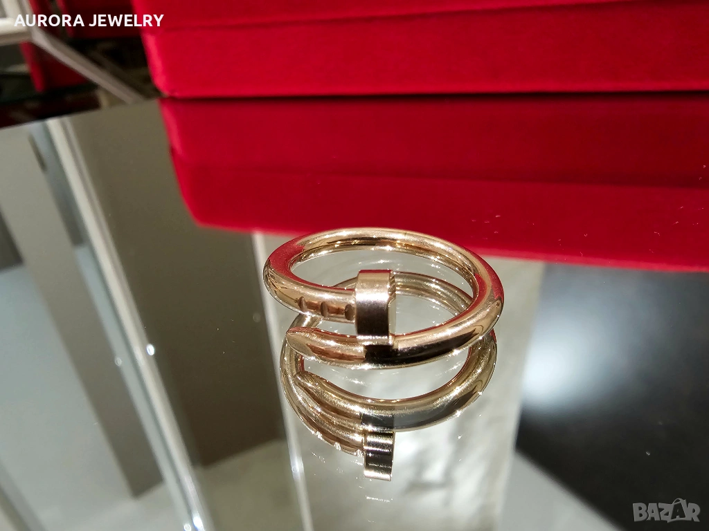 CARTIER Nail Juste un Clou Classic Rose Gold Пръстен Пирон, снимка 1