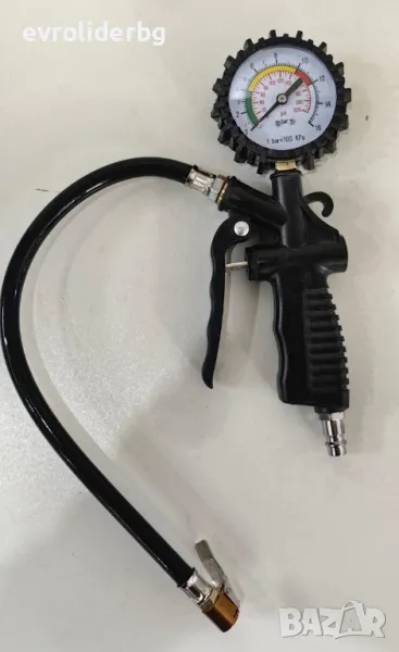 ШОК ЦЕНА!!! ПИСТОЛЕТ ЗА ПОМПАНЕ С ВЪЗДУХ С ГОЛЯМ МАНОМЕТЪР., снимка 1