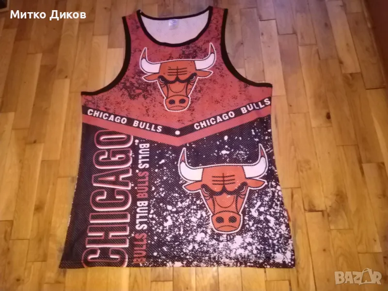 Потник тип баскетболен на Чикаго Булс фенски размер М, снимка 1