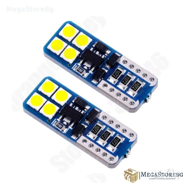 LED Диодни крушки canbus за габарити Т10  2бр/к-т /PA979, снимка 1