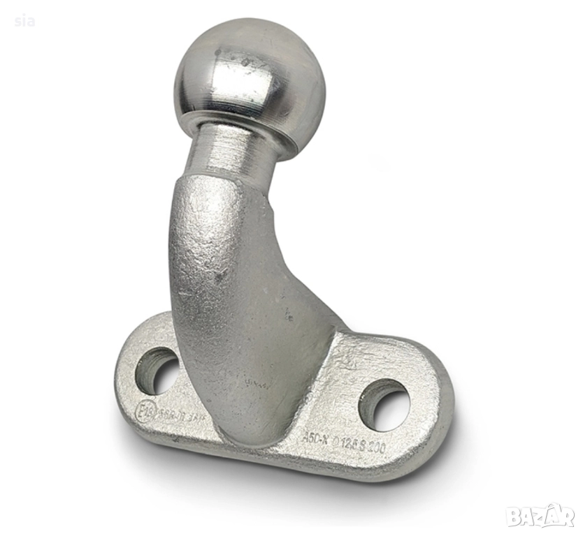 Топка за теглич с планка за монтаж, ябълка за теглич за ремарке , снимка 1