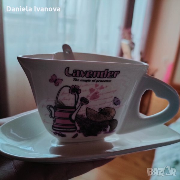 Чаша с чинийка, снимка 1