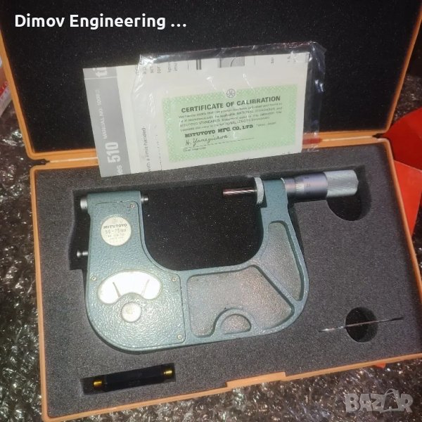 Микрометър пасаметър 50-75мм Mitutoyo , снимка 1