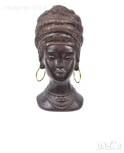 Декоративна Фигура, Африканска жена, керамика, 8,5x9x17,5 см, снимка 1