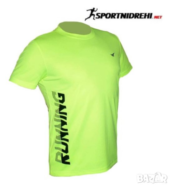 Мъжка спортна тениска REDICS 210005, електриково зелена, полиестер, снимка 1