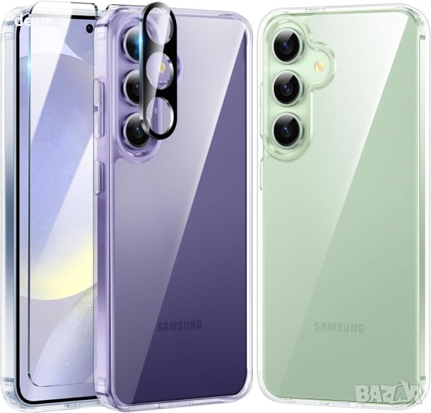 Калъф FNTCASE за Samsung Galaxy S24-Plus прозрачен военен удароустойчив , снимка 1