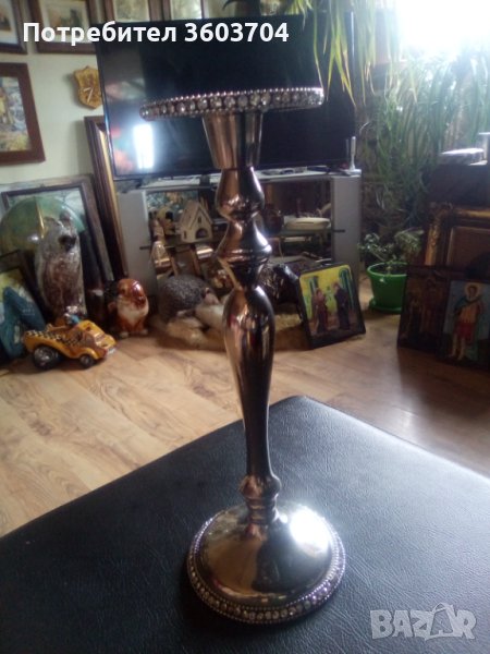 Свещник метален от Англия, снимка 1