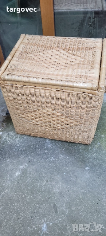 Голям стар плетен кош, снимка 1