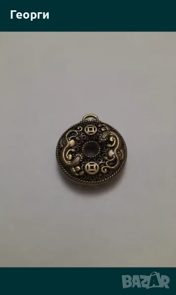 Бронзов амулет-6, снимка 1