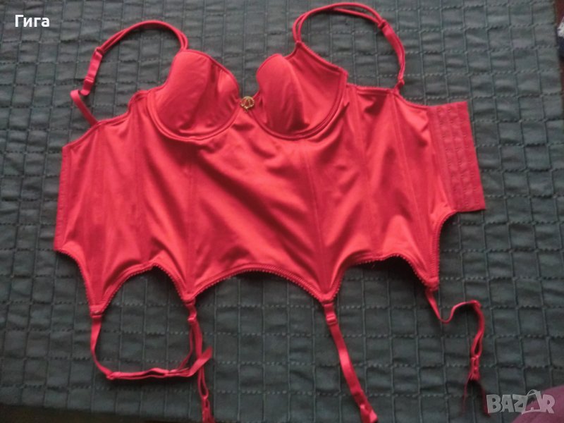 червено боди/жартиер 70С, снимка 1