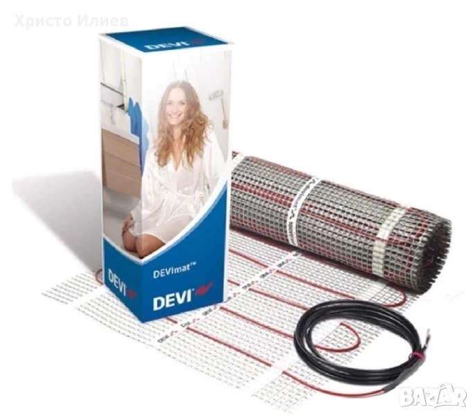 Нагревателна рогозка Devi за подово отопление 10 м2 150W/m2 DTIR-150 1500W, снимка 1