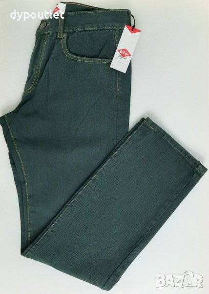 Lee Cooper - Мъжки дънков панталон Casual Chino, цвят масленозелен, размер - 32W / "32 и 34W/"32 .  , снимка 1