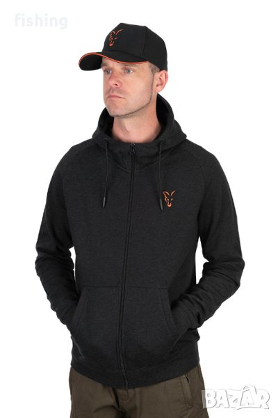 Суичър Fox Collection LW Hoody Black & Orange, снимка 1