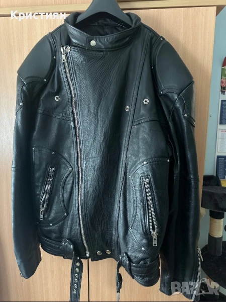 Кожено мотористко яке, снимка 1