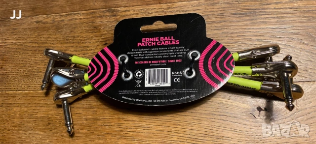 Ernie Ball Pancake Plug 6" Patch Cable, снимка 3 - Други - 53760295