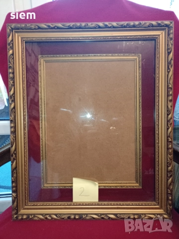 Орехова рамка за картина с дърворезба 3D- Виж описанието!, снимка 2 - Картини - 52282631