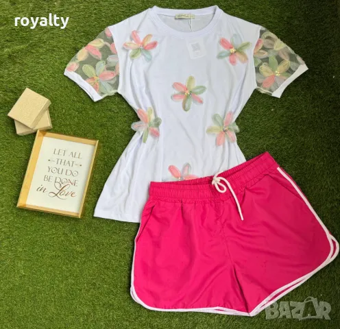 Памучни дамски комплекти , снимка 2 - Спортни екипи - 49756069