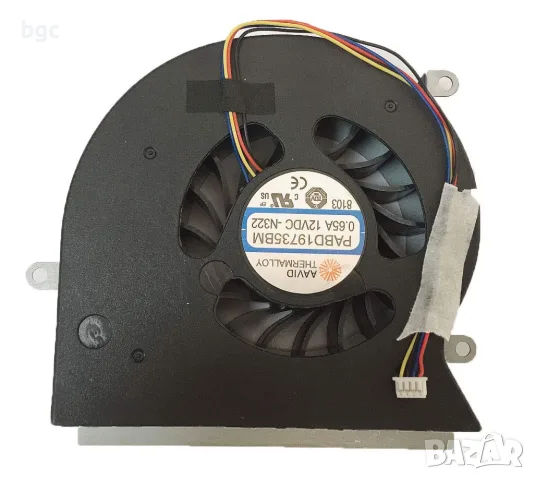 НОВ Вентилатор за охлаждане на процесор за лаптоп, за MSI 16L1/16L2/GT62/GT62VR PABD19735BM 