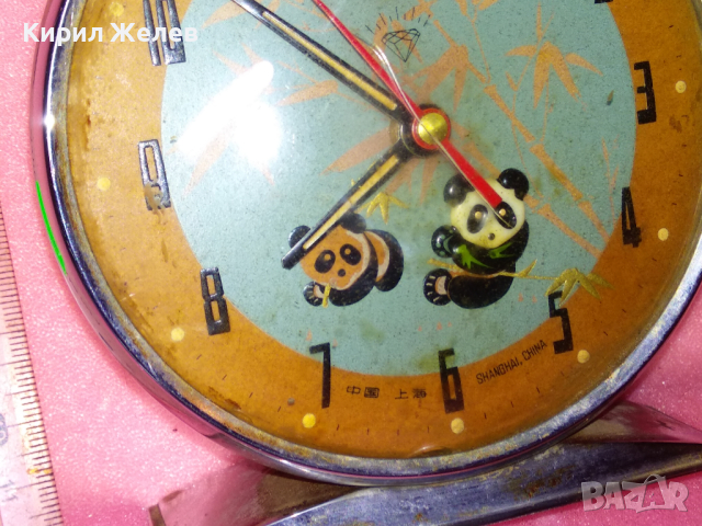 SHANGHAI CHINA Стар РЯДЪК КОЛЕКЦИОНЕРСКИ РЕТРО МЕХАНИЧЕН КИТАЙСКИ БУДИЛНИК ШАНХАЙ 30792, снимка 13 - Антикварни и старинни предмети - 44548936