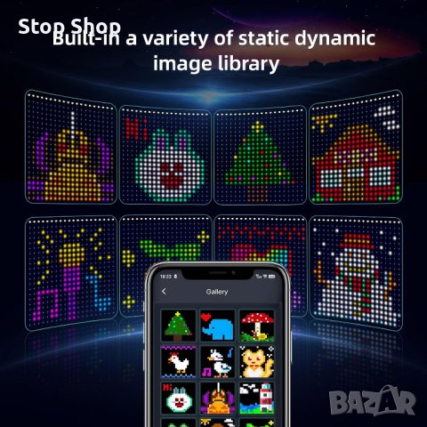 Smart смарт Светлини за завеси, 3Х3 метра интелигентни LED светлини за завеси завеса, снимка 8 - Лед осветление - 44446871