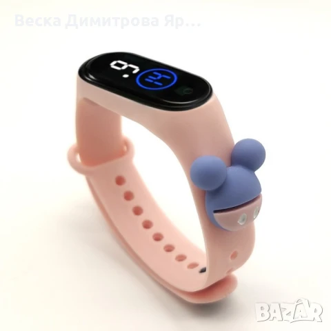 Детски LED часовник, водоустойчив, гумена каишка, цифров дисплей, снимка 5 - Детски - 51396904