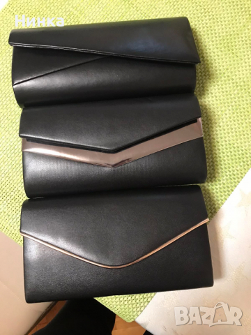 Черен Клъч от еко кожаж