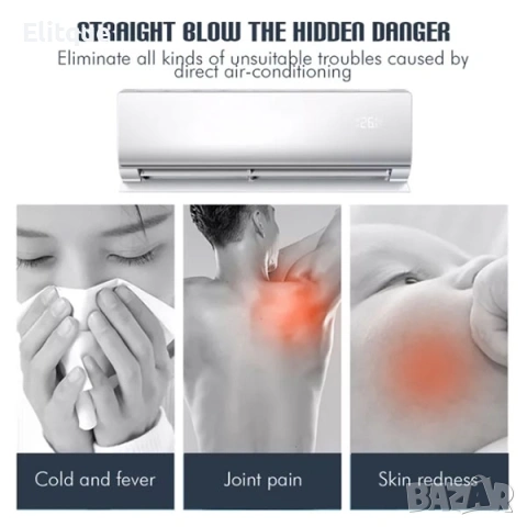 Дефлектор за климатик за регулиране на въздушния поток, снимка 11 - Други стоки за дома - 53126436