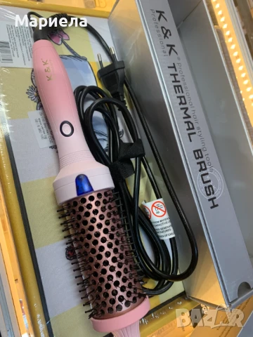 Кератинова Термочетка / Йонна Четка за Изправяне и Накъдряне, снимка 2 - Маши за коса - 50467605