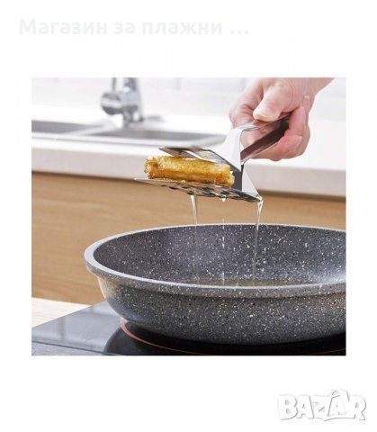 ДВОЙНА ШПАТУЛА ЗА СКАРА ШИРОКА ЩИПКА ЗА СЕРВИРАНЕ И ГОТВЕНЕ - код  3119, снимка 9 - Прибори за хранене, готвене и сервиране - 34130104