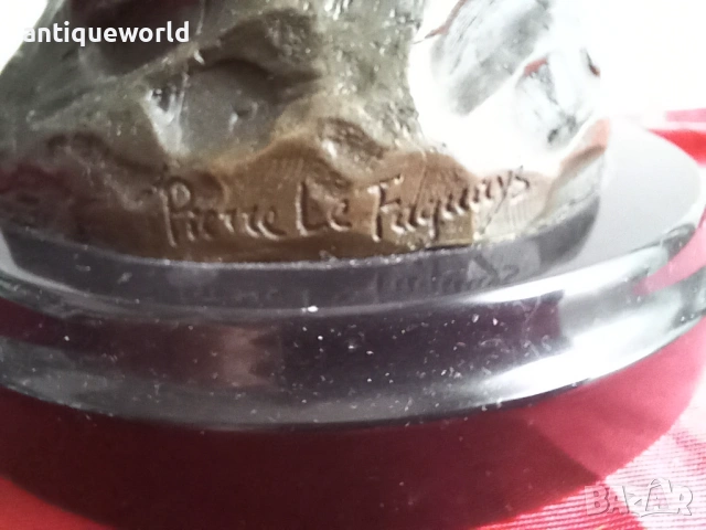 Pierre Le Faguays,Бронзова Скулптура, Богиня Диана, снимка 4 - Антикварни и старинни предмети - 53129260