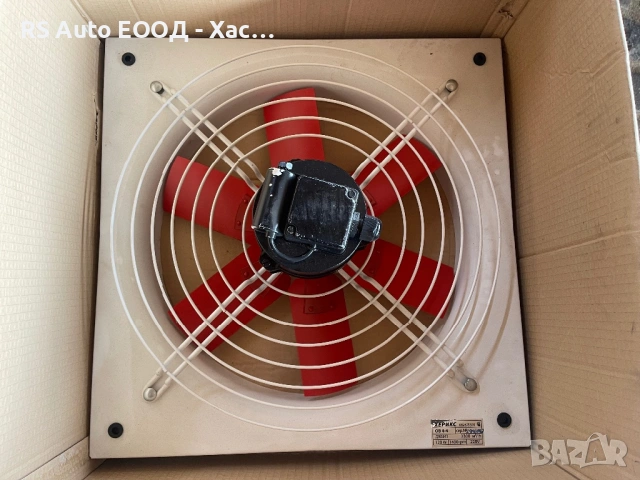 Вентилатор промишлен аксиален за стенен монтаж, ПВО 154/4, ф166 mm, 32W, 425m3/h, снимка 2 - Друго търговско оборудване - 53386879