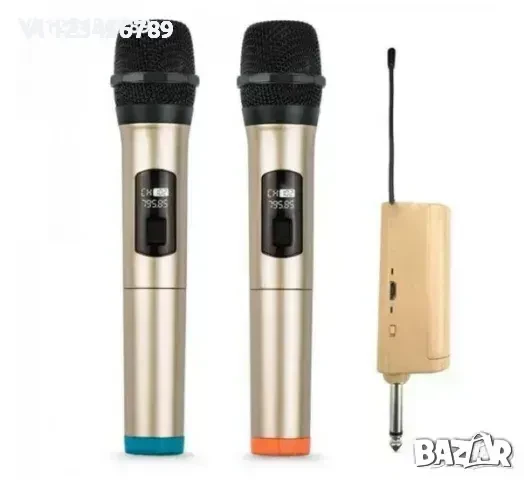 2 безжични микрофона SM-820A, снимка 2 - Микрофони - 50730174