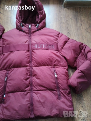 tommy hilfiger regular fit bordo - дебело мъжко яке М, снимка 9 - Якета - 53328352