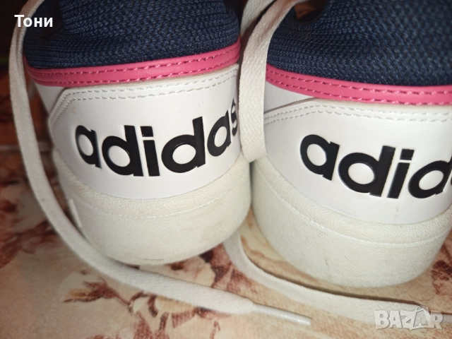 ADIDAS Оригинал Нови Дамски Кожени Маратонки 40, снимка 3 - Маратонки - 52860731