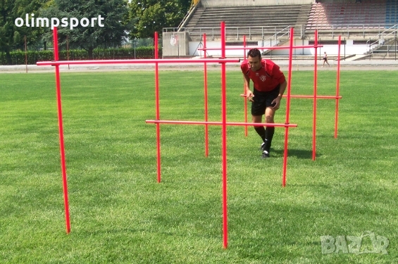 Два броя външни слалом колчета с летва и две въртящи се ПВЦ стави.TG12 Максимални височина и ширина , снимка 2 - Футбол - 36097054