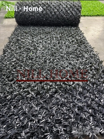 Поцинкована мрежа с декорация ( ИЗКУСТВЕНА ТРЕВА ) 4 мм. Тел / 40 мм. Око, снимка 14 - Огради и мрежи - 52303688