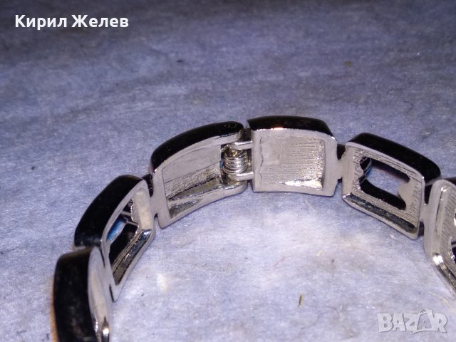 СРЕБРИСТА АЖУРНА МОДНА - АРТ ГРИВНА с БЛЕСТЯЩИ ФАСЕТИРАНИ КРИСТАЛИ 21262, снимка 7 - Гривни - 41148277