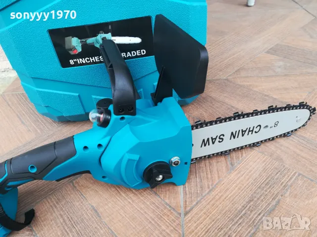 резачка за дърва-голяма 8 инча с 2бр бат и зарядно 0304251514, снимка 8 - Градинска техника - 49751278