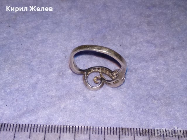 СКЪПОЦЕНЕН АЖУРНА ИЗРАБОТКА СРЕБЪРЕН АР ДЕКО СТИЛ ПРЪСТЕН СРЕБРО 925 с ИСКРЯЩИ ЦИРКОНИ 26447, снимка 9 - Пръстени - 41342421