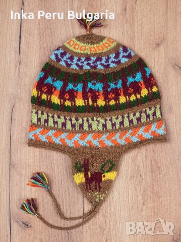 Автентична перуанска шапка модел Куско от вълна на алпака, снимка 9 - Шапки - 40190260