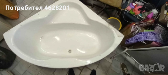 Акрилна ъглова вана .Размер: 120 x 120 x 41 см I 140 л, снимка 5 - Други стоки за дома - 52118398