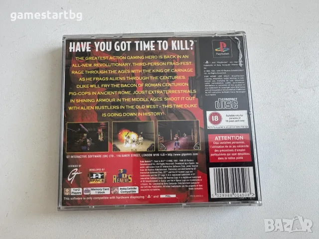 Duke Nukem Time to Kill за PS1, снимка 3 - Игри за PlayStation - 56039628