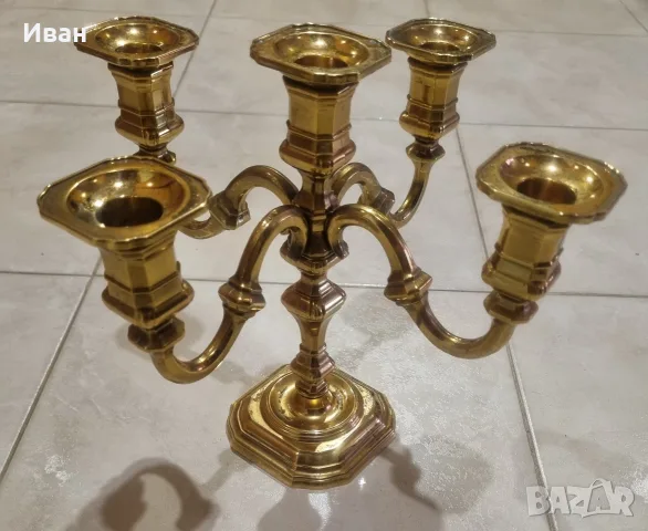 Свещник петица немски BMF винтич , снимка 3 - Декорация за дома - 56072658