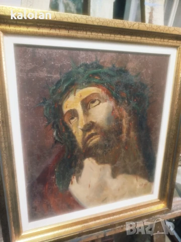 Garay 1902 г. Масло на платно, няма скъсано, частично е реставрирана. Размери с дървената рамка от с, снимка 2 - Картини - 51285907