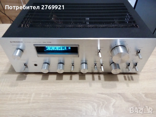 Усилвател Pioneer SA 708, снимка 5 - Ресийвъри, усилватели, смесителни пултове - 53871599