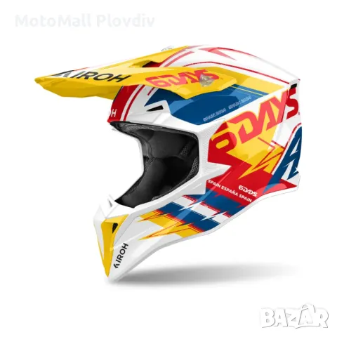 Каска AIROH Wraaap 6Days Spain 2024 Gloss