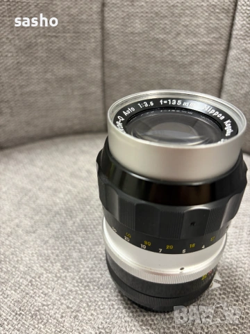 Обектив Nikkor-Q Auto 135mm f/3.5 – преработен (AI) за съвременни Nikon тела, снимка 3 - Обективи и филтри - 53611336